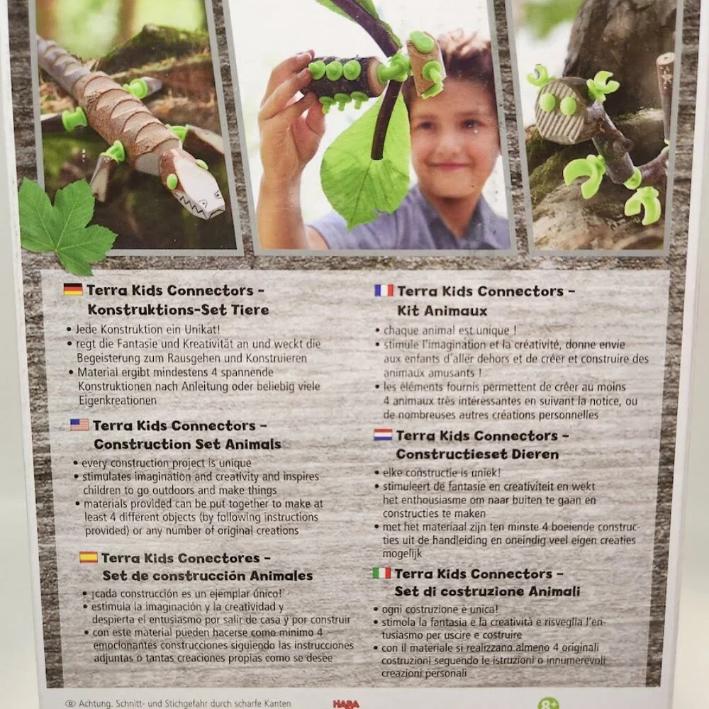 HABA Terra Kids Connectors Backyard Nature Craft Kit STEM ENGINEERING EASTER BAS